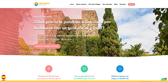 Página Web Free Tours Andalucía