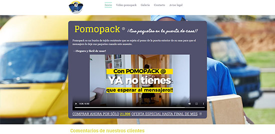 Servicios de marketing digital para Pomopack